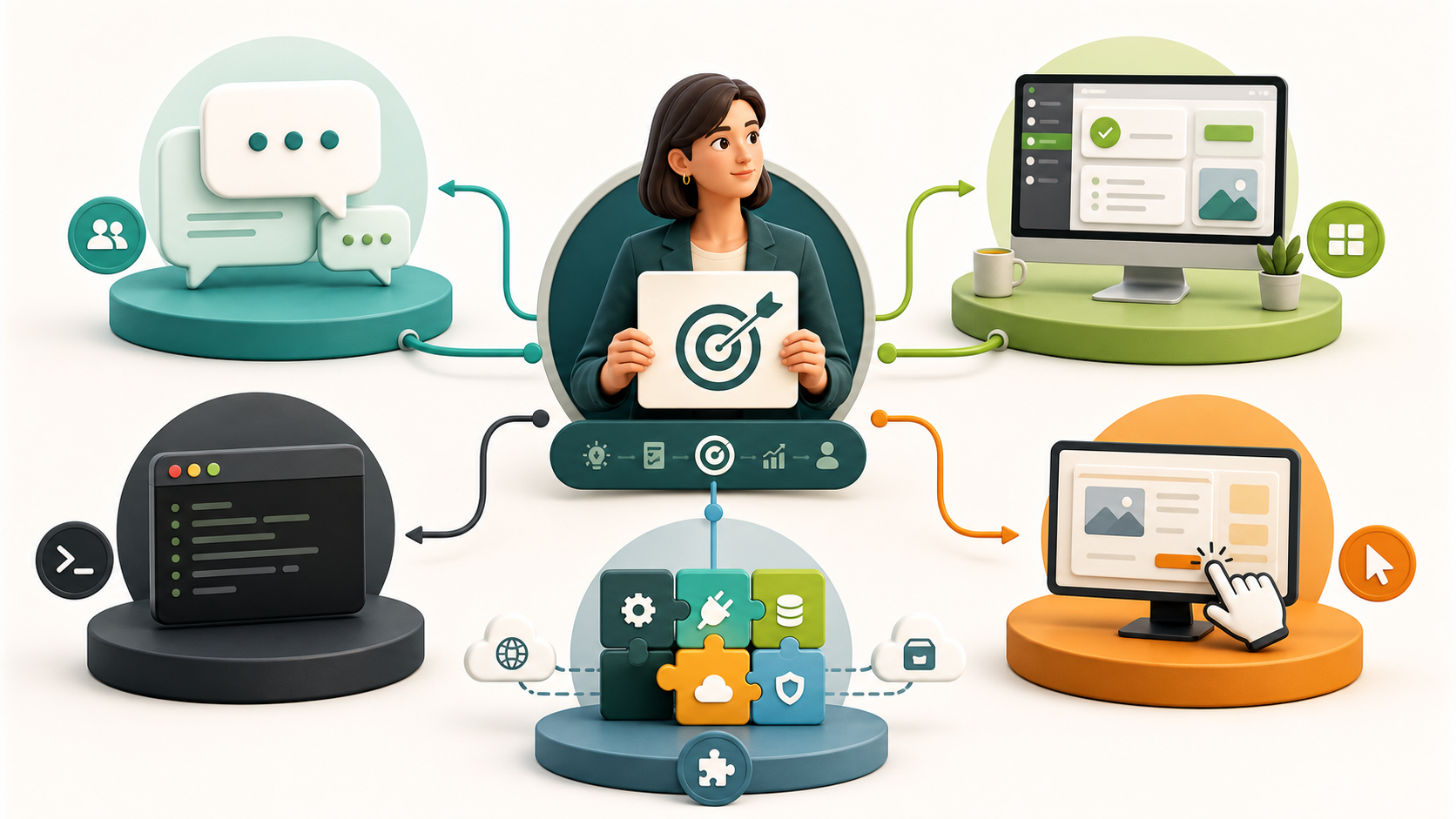 Человек выбирает между чатом, приложением, терминалом, плагинами и Computer Use